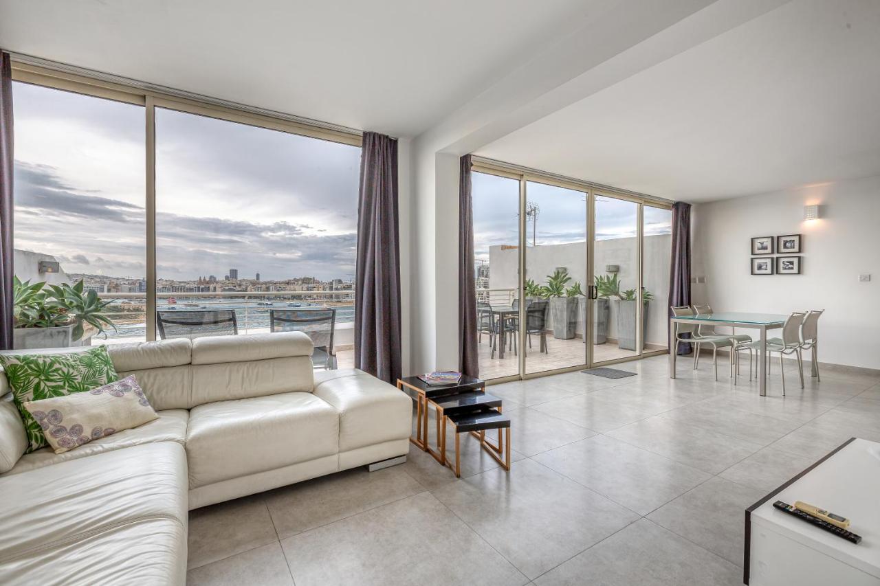 49/3 Seafront Duplex Penthouse In Valletta Bagian luar foto
